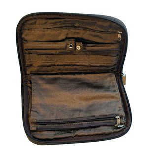 Roberto Coin Brown Travel Jewelry Pouch Organizer Bag